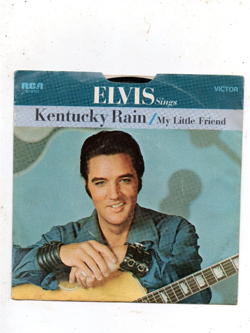 Elvis Presley Vintage 45 RPM Vinyl Record - Kentucky Rain